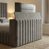 Madrid Linestyle Padded TV Bed Frame