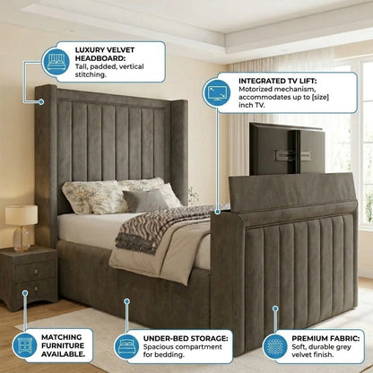 Milano Winged TV Bed Frame