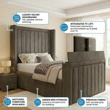 Milano Winged TV Bed Frame