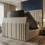 Lama Panel TV Bed Frame