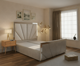 Emma Art Deco Divan Ottoman Bed