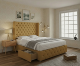 Kelly Chesterfield Winged Divan Bed